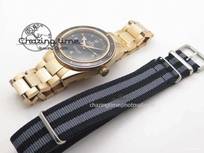 0123 Vibrant Seamaster 300 Master Co-Axial Liquidmetal V6F Best Edition RG On RG Bracelet A8400 (Free Nylon Strap) 8265